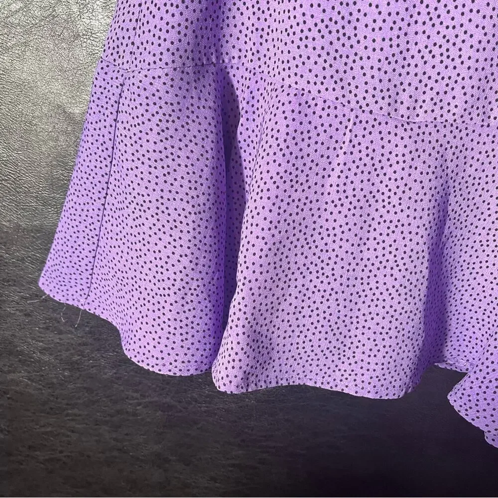 Love For Humanity Couture Purple‎ Dot Skort Size XS